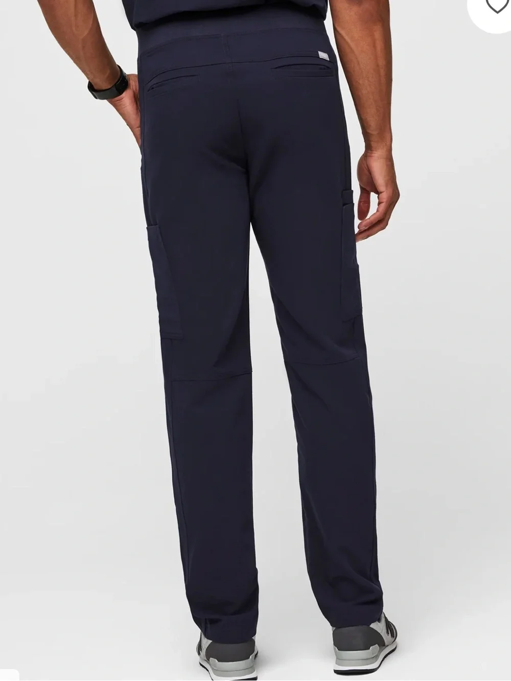 FIGS Men’s Axim Straight-Leg Navy Scrub Pants Sz L